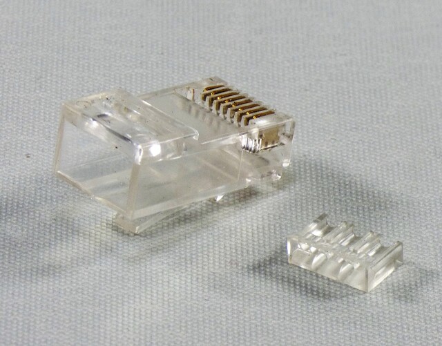 Modularkontakt RJ45 Cat6A UTP PLUGG 10pk med strekkavlaster