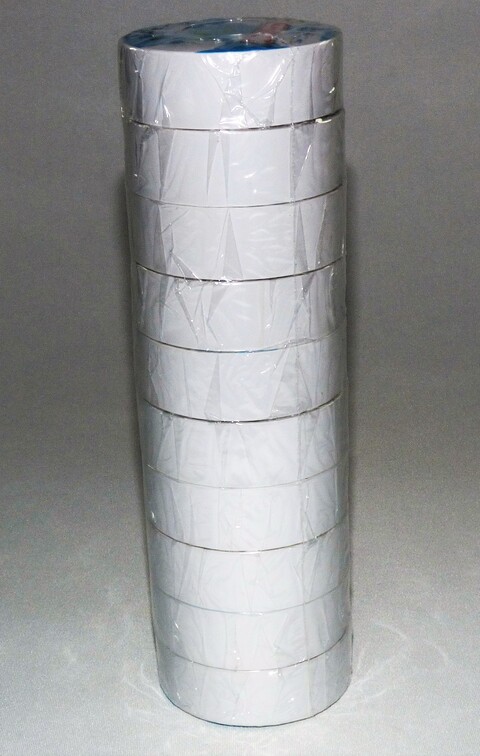Proff Eltape innend&#248;rs, HVIT, 10pk COTRAN KC60, 19mm x 0.13mm x 10m