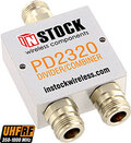INSTOCK antennesplitter, 2 ports N-hun 350-1000 MHz, 50 Ohm, 30W