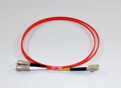 SC-LC 3m duplex patchkabel 62,5/125 OM1 FR-LSOH