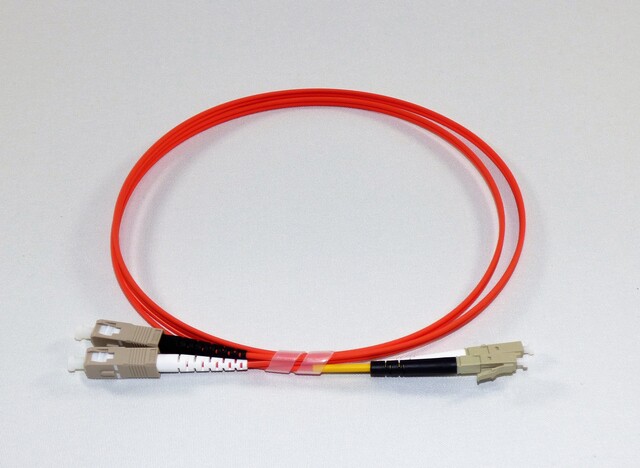SC-LC 3m duplex patchkabel 62,5/125 OM1 FR-LSOH 