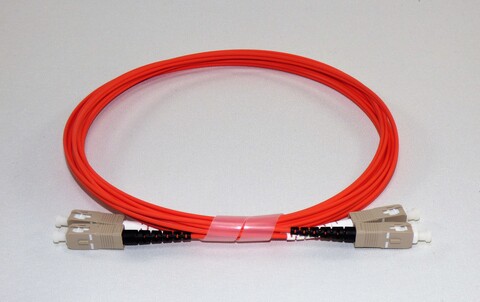 SC-SC 1m duplex patchkabel 62,5/125 OM1 FR-LSOH