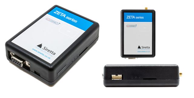Siretta ZETA LTE modem data,VoLTE,SMS 4G modem med VoLTE, SMS, RS232, USB,GPIO 