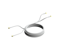 Kabelpakke 2 stk. HDF195, 3m hvit kabel SMA-han/SMA-hun (sammenfestede kabler)