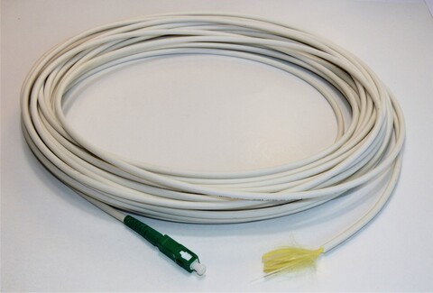 1 fiber SM AXAI SCapc 15meter Hvit LSOH PreTerminert i &#233;n ende 4,2mm OD G657A1