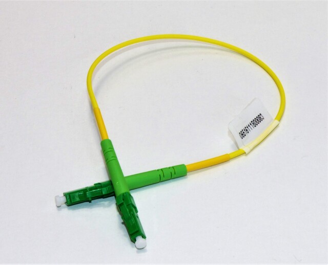 LC/apc-LC/apc 22cm Loopsnor simplex 10pk Patchkabel / Fibersnor SM G657.A1 
