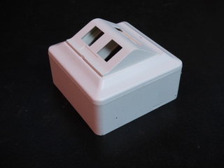 Smartbox p&#229;vegg for 2xKeystone Polarhvit inkl. kappe 32mm. FF6010ABC &amp; FF6010D