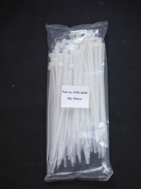 Strips Hvite 20cm x 0,5cm Pakker av 50stk.