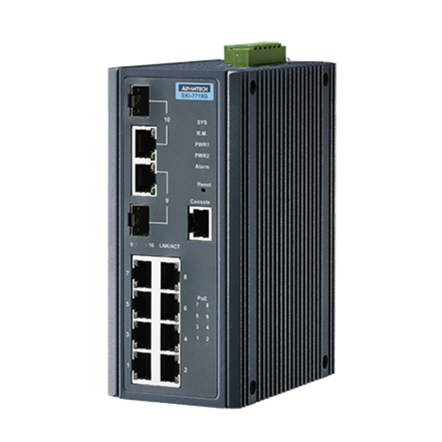 Advantech EKI-7720G-4F-BE 16-port GbE+ 4-port Gb/SFP 