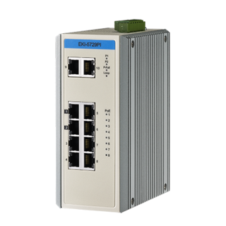 Advantech EKI-5729PI 8-port Gigabit PoE, 2-ports GbE