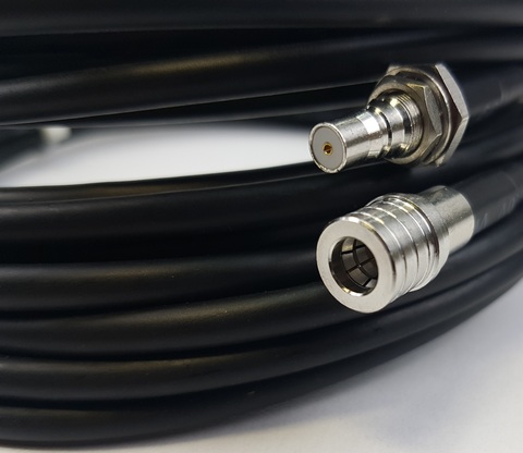 Antennekabelpakke 2 stk. FCOM 200,  5m QMA-han / QMA-hun | 2x