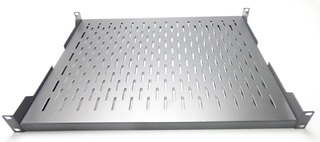 19&quot; Hylle, dybde 45 cm 4-punktfeste 1U, svart