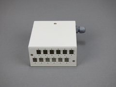 FDF med DIN-feste 12 xLC-Dplex /SC-Smplx Metall, adapterplate for FC/ST medf&#248;lger