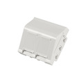 Sentralpl 45x45 skr&#229; 2xKeystone m/lokk RAL9010