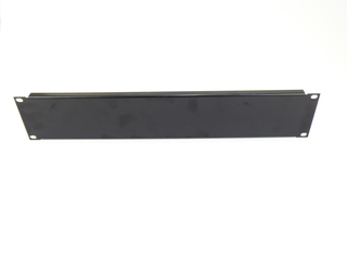 19&quot; Blindplate 2U, sort