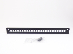 24 x LC-Duplex Adapterplate SysM Sort LC Frontplate til varenr 604126