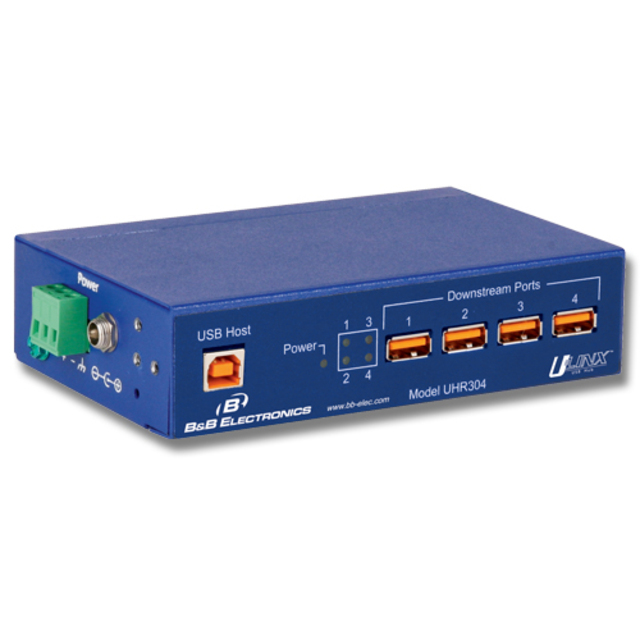 Advantech UHR304 4-port USB-HUB Robust USB-HUB med 4KV isolasjon 