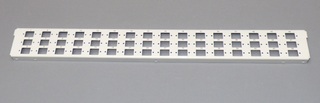 48 x E2000 Adapterplate Serie-E Hvit E2000 Frontplate til varenr 604020
