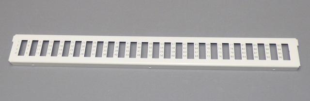 24 x LC-Quad Adapterplate Serie-E Hvit LC Frontplate til varenr 604020 