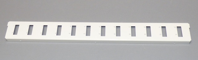 12xSC-Duplex Adapterplate Serie-E Hvit SC Frontplate til varenr 604020 
