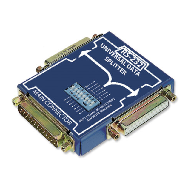 Universell Datasplitter 232UDS 2-1 splitt RS232 25-pin 