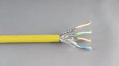 4par Cat 7 S/FTP LSOH Nettverkskabel trommel a 500, gul 23AWG