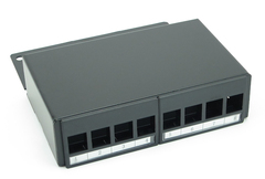 Consolidation point 8xRJ45 uten moduler P&#229;vegg
