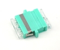 SC Duplex Adapter MM OM3 Aqua