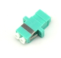 LC Duplex adapter MM OM3 Aqua