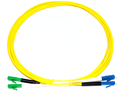 LC/apc-LC Dpx Fiberpatch 25 meter gul Patchkabel / Fibersnor SM G657.A1