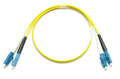 LC-LC Dpx Fiberpatch 2 meter gul Patchkabel / Fibersnor SM G657.A1
