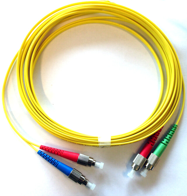 FC/APC-FC DPX SM Fiberpatch LSOH, Patchkabel, Fibersnor